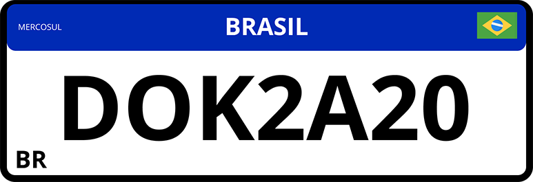 Ilustração de uma placa DOK 2021